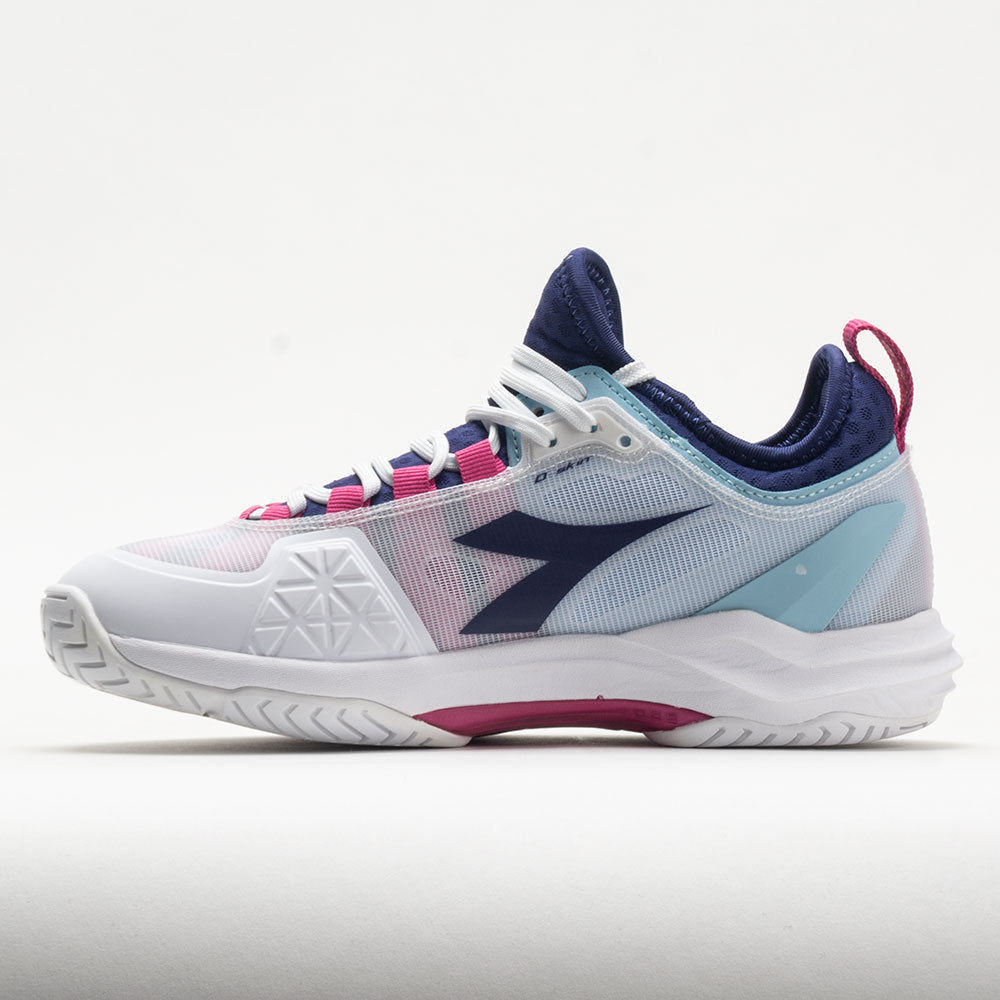 Diadora Speed Blushield Fly 4+ AG Women's  White/Blueprint/Pink Yellow