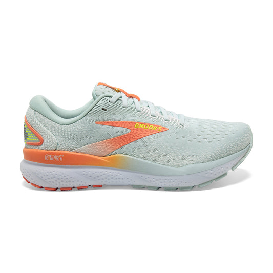 Women's Brooks Ghost 16, Skylight/Coconut/Sunset, 8.5 B Medium