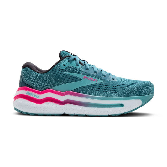 Women's Brooks Ghost Max 2, Storm Blue/Knockout Pink/Aqua, 10 B Medium