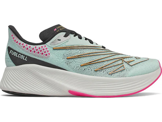 Women's New Balance FuelCell RC Elite v2, Pale Blue Chill/Deep Violet, 8.5 B Medium